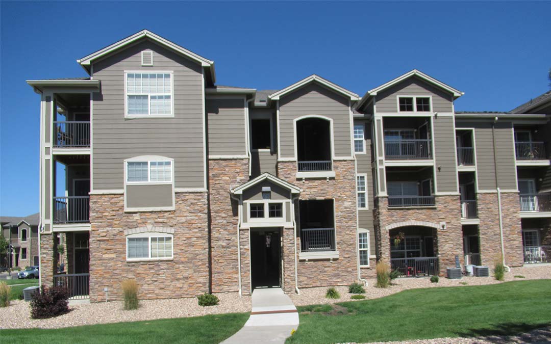 Exterior of apartment building managed by Integrity Realty Management